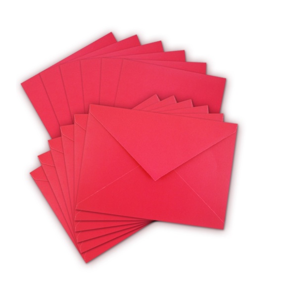 6 Blank Cards + 6 Envelopes A6 Red 4.5"x6" Inches - Picture 3 of 4